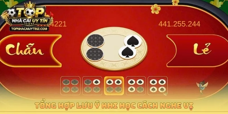 Tổng hợp lưu ý khi học cách nghe vị