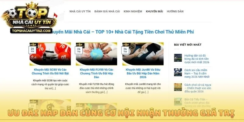 Ưu đãi hấp dẫn cùng cơ hội nhận thưởng giá trị